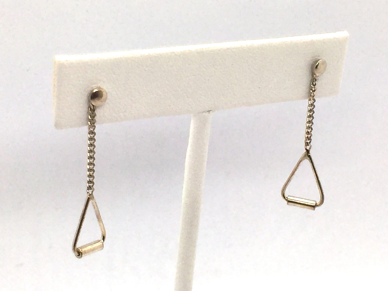 Solid Sterling Silver Post Dangle Earrings - image 4