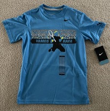 NWT Nike Rafa Rafael Nadal Dri Fit Shirt Tee Youth Boys Size S Small