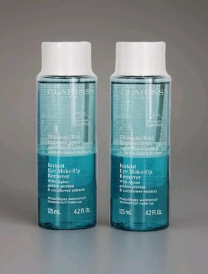 Clarins Instant Eye Make Up Remover Wasserfest Make up Entferner 2x 125 ml