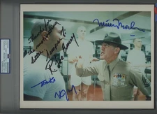 FULL METAL JACKET main cast signed photo Autograph PSA/DNA Ermey Donofrio Modine