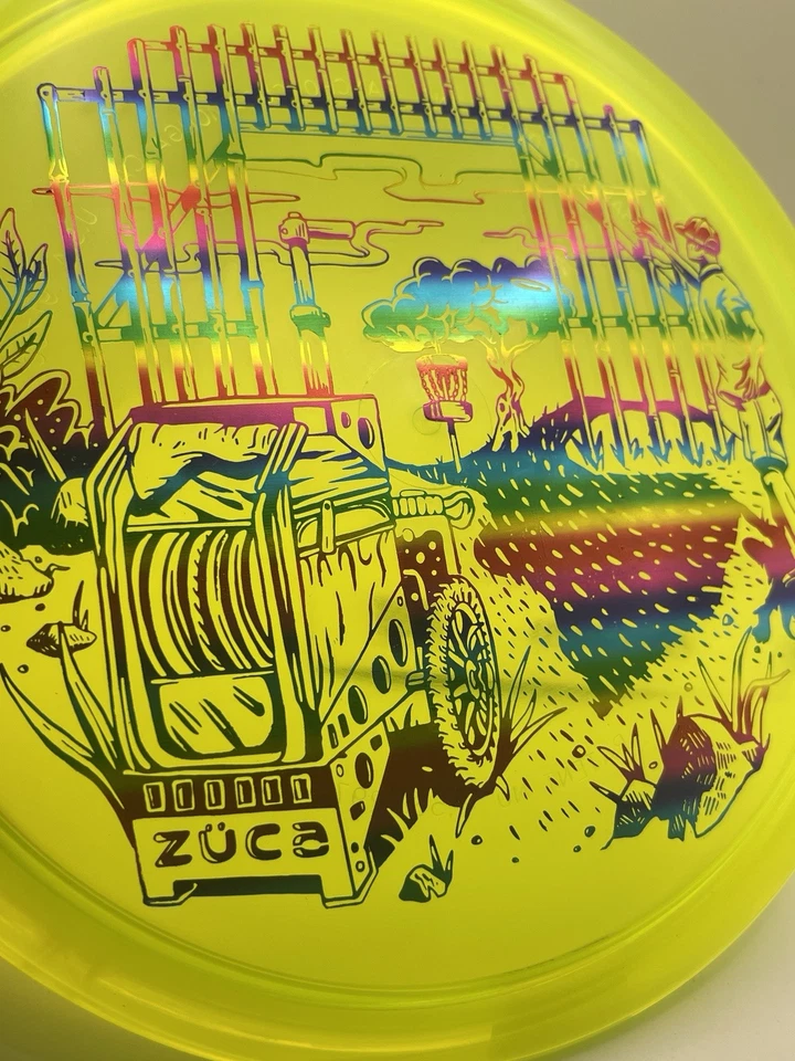 Innova Disc Golf Neon Yellow Colored 2023 USDGC CHAMP ROC HOLE 7 Zuca Cart 180g - Image 2 of 4