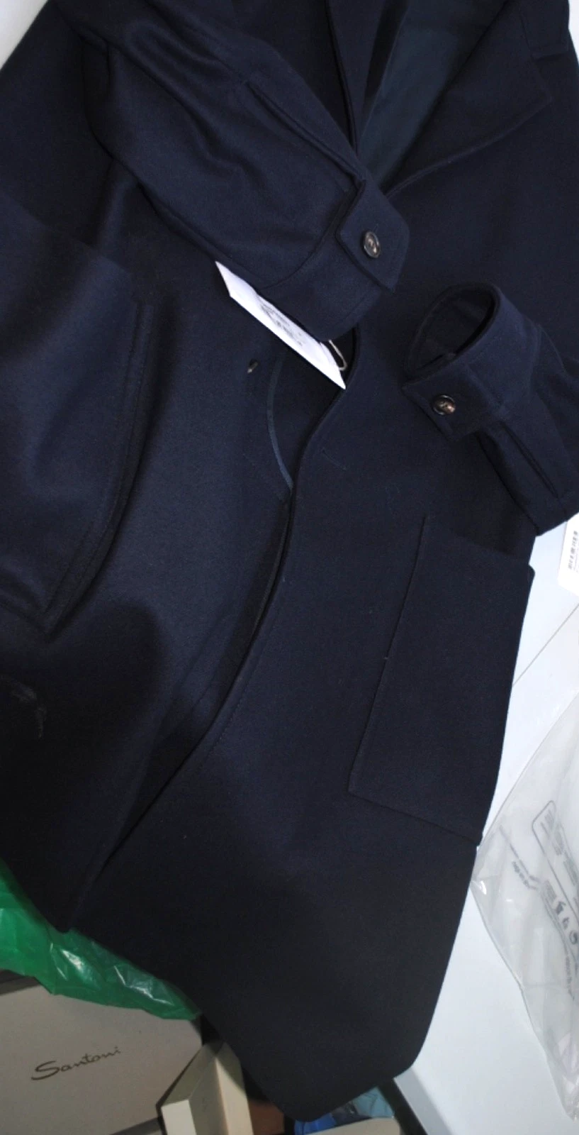 MARNI WOOL CLOTH COAT SIZE 48 BLUE 1250.00 SIGN. LAR-011L image 8