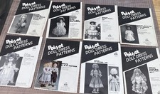 POISSOT DOLL DRESS PATTERNS Lot of 8 Doll Crafter 10 -24 1987-1996 Uncut EUC