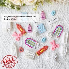 Xaekicr Polymer Clay Cutters Molds Set Earring Tools DIY Craft Supplies