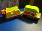 Vintage Fisher Price Little People Pop-Up Camper Set #992 Complete 15 Pieces