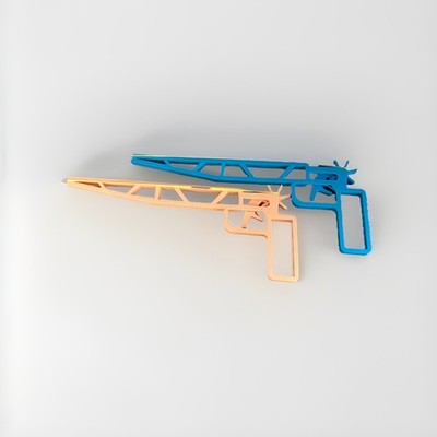 pack of 2 rubber band guns fast, accurate, shoots 35 ft! perfect for all ages.￼