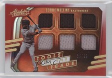 2021 Absolute Tools of the Trade 6 Swatch Spectrum Red 14/99 Cedric Mullins 1da