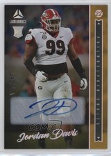 2022 Panini Luminance Rookie Gold Auto 42/100 Jordan Davis #153 Auto 0rd2