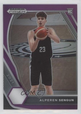 2021-22 Panini Prizm Draft Picks Purple 45/75 Alperen Sengun #42 Rookie RC 3u4