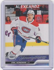 2023-24 UD Young Guns Emil Heineman #720, Rookie, YG, Montreal Canadiens 