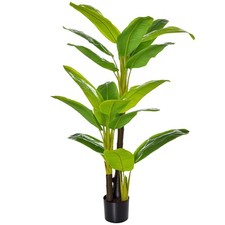 Kunstpflanzen im Topf 150 cm künstlicher Bananen Kunstbaum Zimmerpflanze