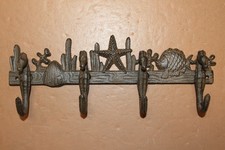 1-SEAHORSE Wall Hook,Large,4 Useful Hooks,Coastal Decor,Gifts,Beach Style,H-31