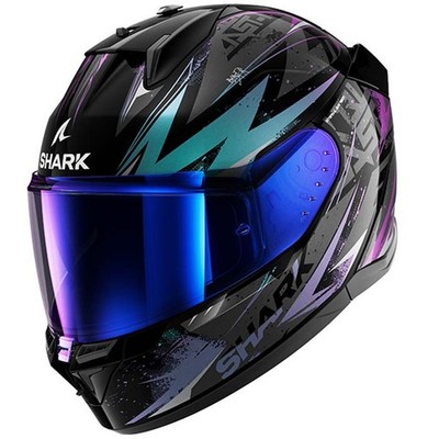 Shark D-Skwal 3 Blast-R Black Pearl Motorrad Bike Helm + Sonnenblende