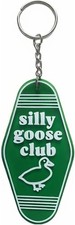 Silly Keychain Goose Keychain Funny Key Chain Gag Key Ring for Men Women