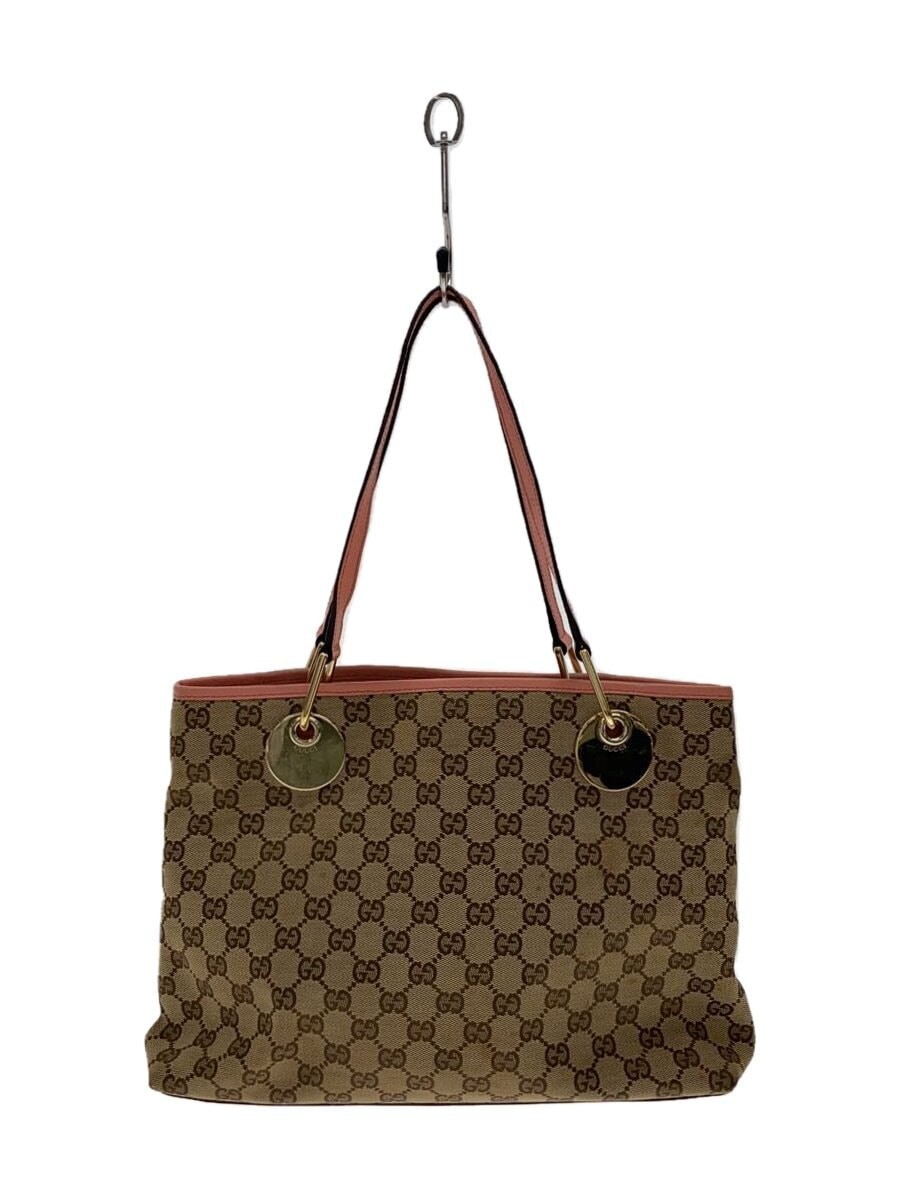 GUCCI GG Canvas Tote Bag in Eclipse Brown All-Over Print Japanese Import