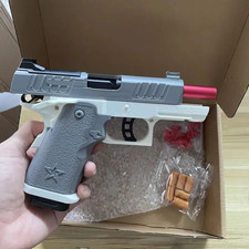 Continuous Fire Soft Bullet Toy Gun Shell Ejecting Blaster Gift for Kids CS Play