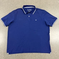 Louis Philippe Polo Shirt Mens XL Pima Cotton Regular Fit Classic Crown Embroide