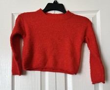 Cat  Jack Girls Red Long Sleeve Knit Sweater X-Small 4/5 NWT