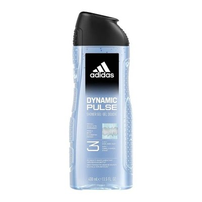 12,67 /L- 6x Adidas Men Duschgel-Dynamic Pulse-3in1 (Körper,Haare,Gesicht)-400ml