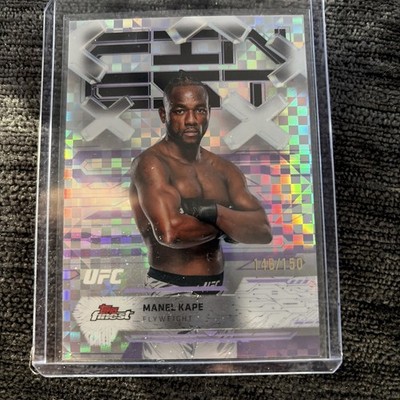 2025 Topps UFC Finest Manel Kape Purple Checkerboard Refractor 59/150 #30