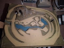 Toporama Modellbahn Landschaft HO 140X100 Mit Beleuchtungssockeln Gut Erhalten.