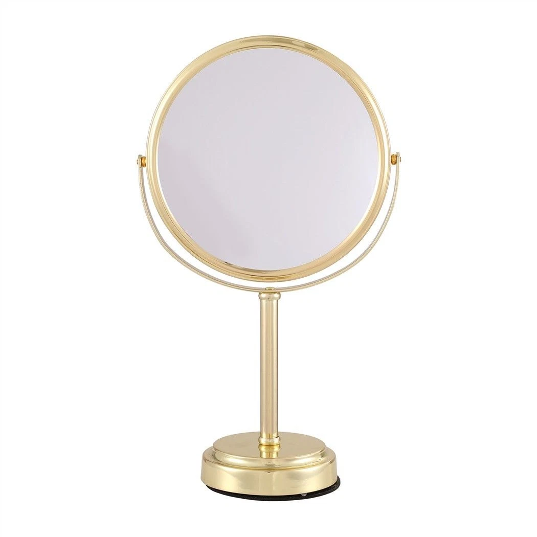 Embellir Makeup Mirror 20x20cm 1X 5X Magnifying Rotation Tabletop Gold
