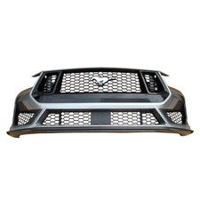 Front Bumper Cover Grille Spoiler Set Silver For 2024- 2026 Ford Mustang Gt