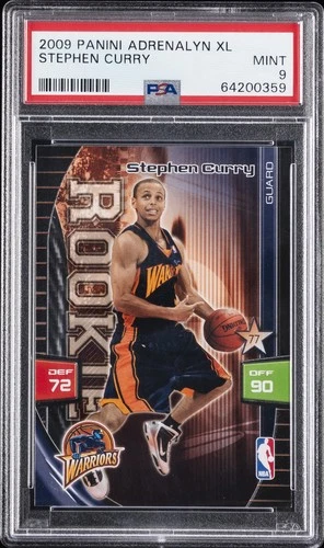 2009 PANINI ADRENALYN XL STEPHEN CURRY ROOKIE RC PSA 9