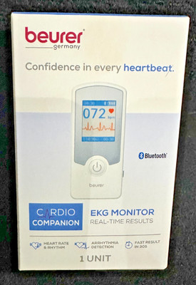 Beurer ME75 Bluetooth Mobile ECG EKG Monitor With Software Download NEW
