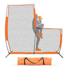 L Screen Baseball Screen Pitching Screen for Batting Cage, Lightweight Pitch ...