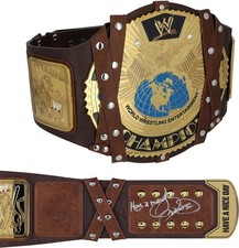 Mankind WWE Autographed Signature Series Replica Title Belt