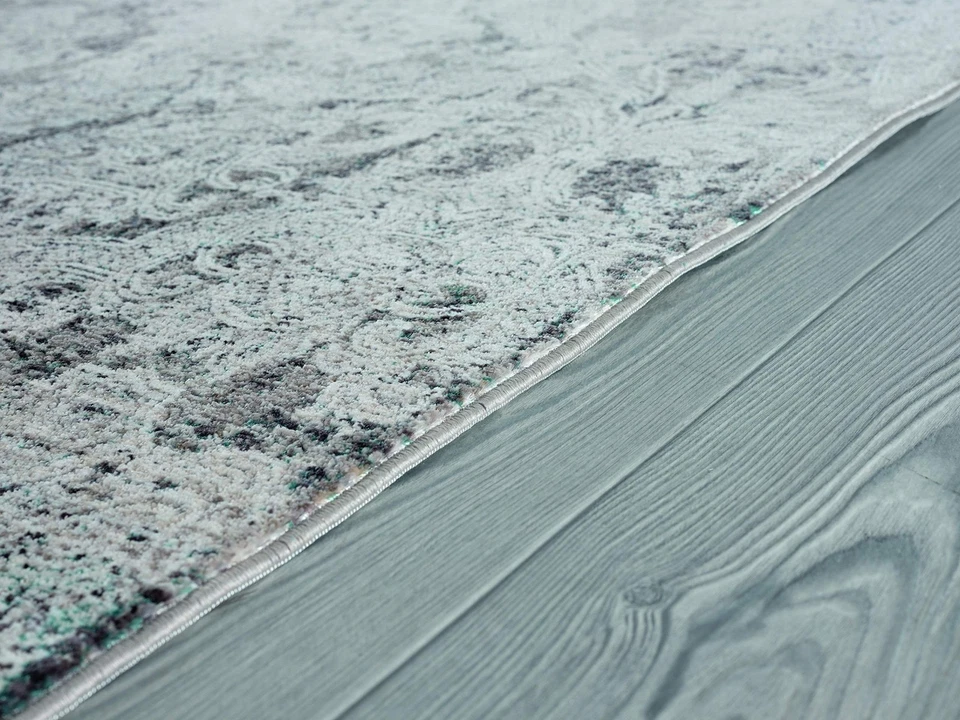 Alfombra of America Soignee London 7'10" x 10'6" Turquesa Foto 4 de 4