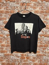 The Simpsons 2000s Vintage Cartoon Sopranos Parody Movie T-shirt Size S