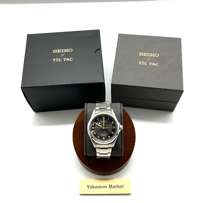 Seiko TiCTAC Men's Black Watch - SZSB026 for sale online | eBay
