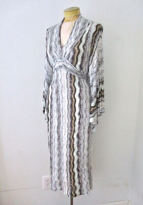 Anthropologie Ella Moss blue wavy snake jersey knit kaftan tieback dress XS | eBay Anthropologie Ella Moss blue wavy snake jersey knit kaftan tieback dress XS | eBay