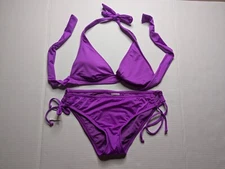 Mossimo Bikini Top And Bottom, Junior’s Size Small, Purple, New, Swimsuit