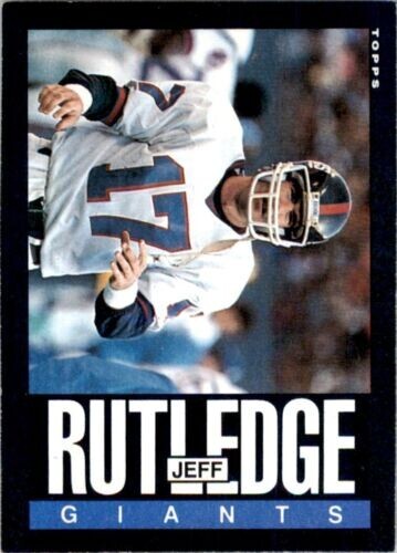 1985 TOPPS JEFF RUTLEDGE NEW YORK GIANTS #122
