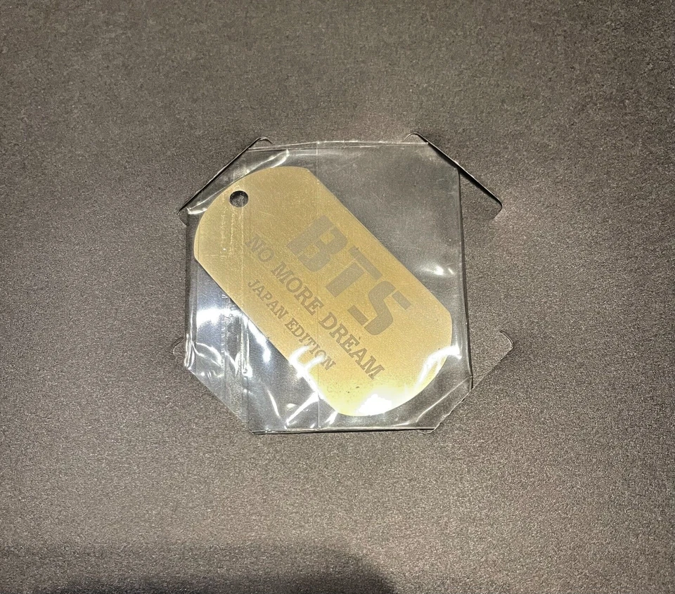 BTS NO MORE DREAM First Limited Edition type B Original Dog Tag CD Japan - Image 3 of 3