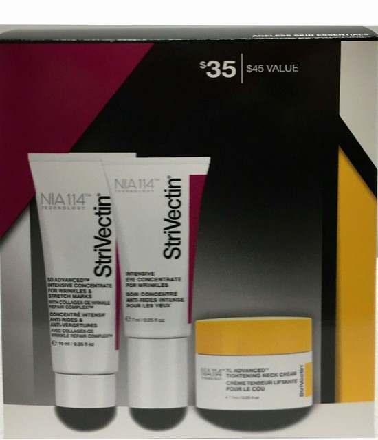 StriVectin Nia114 Ageless Skin Essentials 3 PC Set Neck Cream Eye