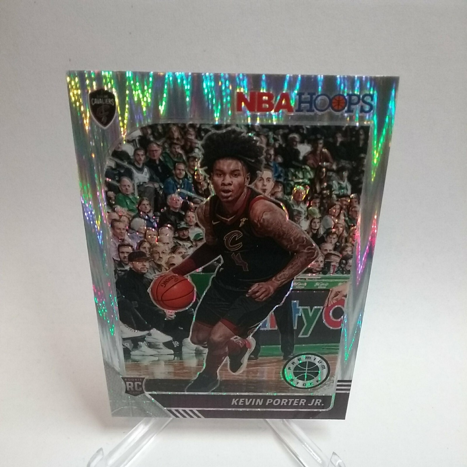 Kevin Porter Jr Cavaliers 2019-20 Hoops Premium Stock Flash Prizm RC #225