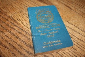 Orig Kelley Blue Book Used Car Values July Aug 1958 Check Out Those Values 9781936078455 Ebay