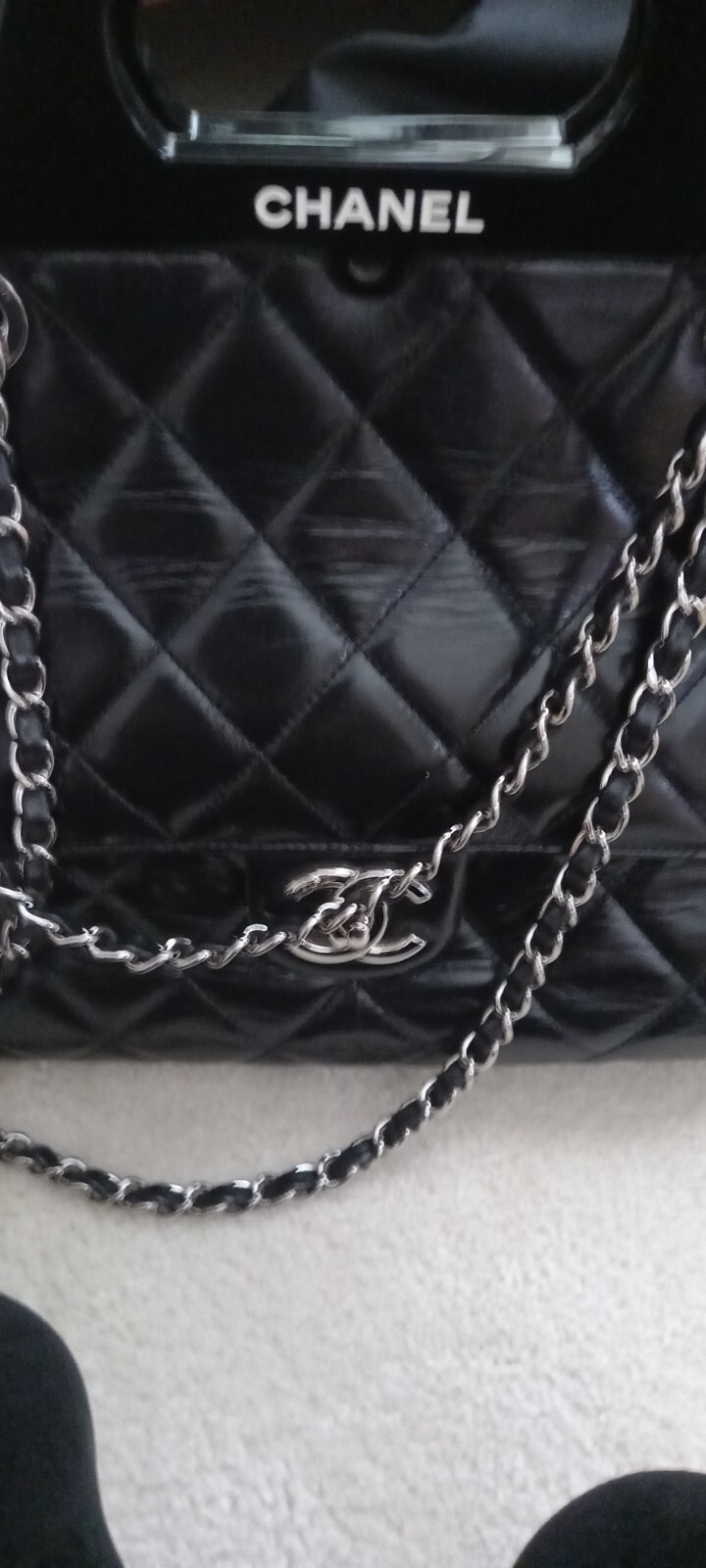 Chanel Bag Authentic. Very Rare. Authenticity Cards. Bought 15yrs Ago. No Box image 3