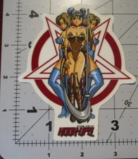 HOOK-UPS Skate STICKER Devil Trio skateboards helmets decal hentai