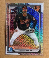 Emilio Sanchez 2024 Bowman Chrome #BCP-241 1st Mojo Prospect Orioles