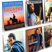 Vinyl Record Shelf Wall Mount - 6 Pack 12-inch Clear Acrylic Album Record Hol...