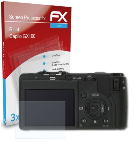 atFoliX 3x screen protector for Ricoh Caplio GX100 protective film clear film - Picture 1 of 9