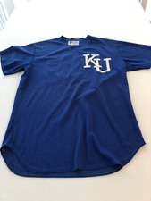 Game Worn Used Kansas Jayhawks KU Baseball Jersey Victory Size 46 #38