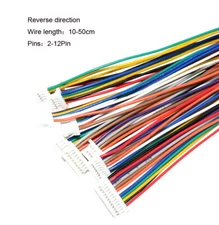 Electronic Wire SH1.0MM Cable 2Pin ~12Pin 10-50cm Double Head Reverse Direction