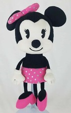 2013 Hallmark Minnie Mouse with Pink Polka Dot Hair Bow Skirt 12" Plush