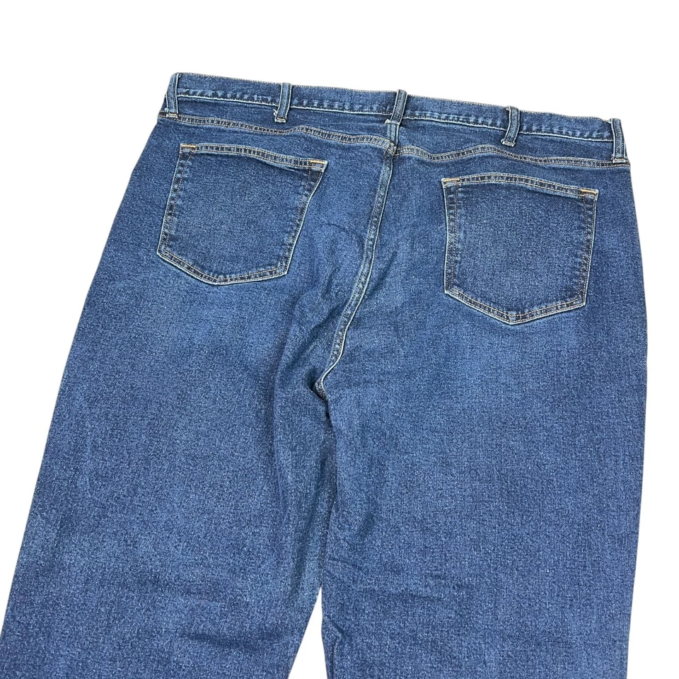 Old Navy Athletic Built-In Tough Flex Tapered Denim Jeans Dark Wash Mens 42x32 - Image 4 of 4